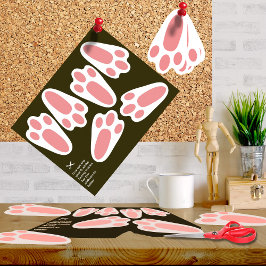 Poster of Ready to Cut-Out Easter Bunny Tracks