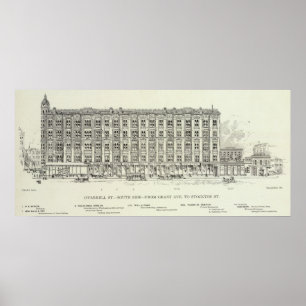 Póster O'Farrell South side Grant e Stockton