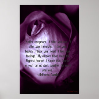 Poster "Ofereço-lhe paz...."