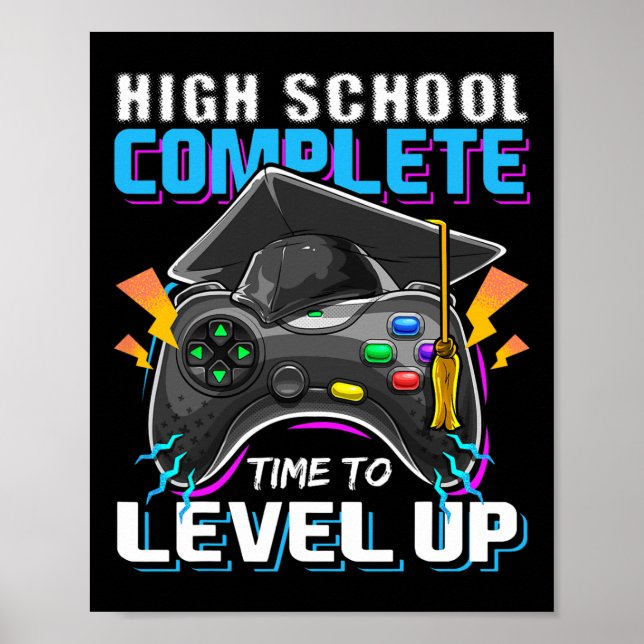 Poster Oferta de Graduação de Mais velho de Jogo de Vídeo (Frente)