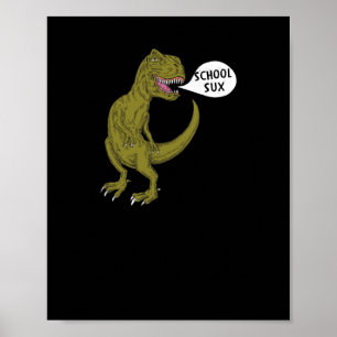 Poster Oferta de Ilustração de Dinossauro T Rex Engraçado