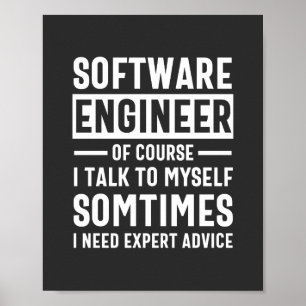 Poster Oferta engraçada de Engenheiro de software de prog