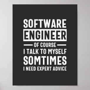 Poster Oferta engraçada de Engenheiro de software de prog