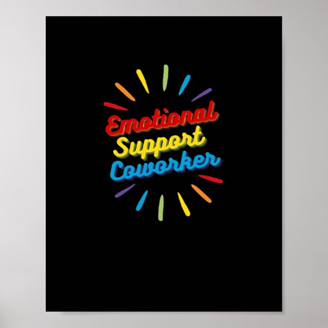 Poster Ofertas De Ajuda Emocional Do Colega De Trabalho P (Frente)