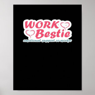 Poster Ofertas de Bestie de Trabalho Citação de Ajuda Emo
