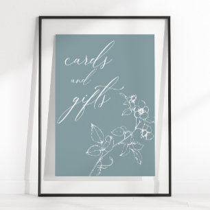 Poster Ofertas de placas de Chá de fraldas Floral do Eter