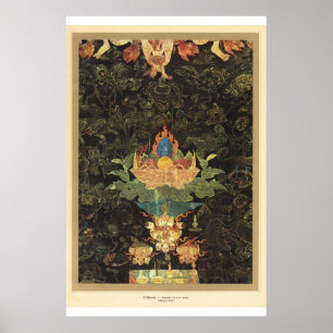Poster Ofertas Hindu da arte asiática clássica do sécu