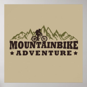 Poster off road mountainbike adventure