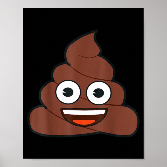 Poster Official Emoji Poop Happy Yellow Smile Face  (Frente)