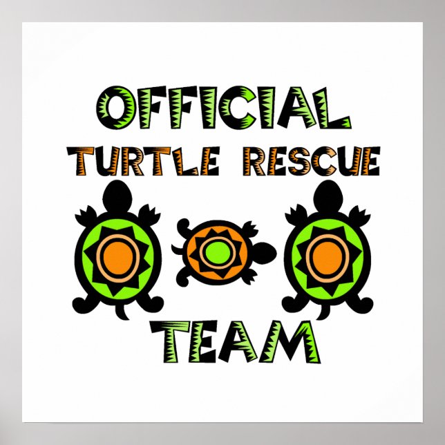 Póster Official Turtle Rescue Team 1 (Frente)
