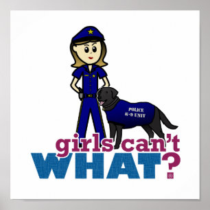 Póster Oficial Canino da Polícia