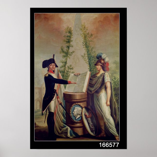 Póster Oficial da Guarda Nacional jurando juramento (Frente)