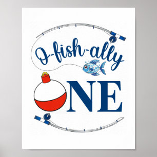 Poster Oficialmente Um Menino Pescador Primeiro Aniversár
