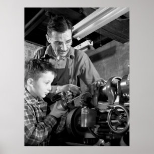 Poster Oficina de construção mecânica de WW2 New-jerse