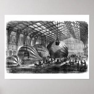 Poster Oficina para a Fabricação de Balões Postais
