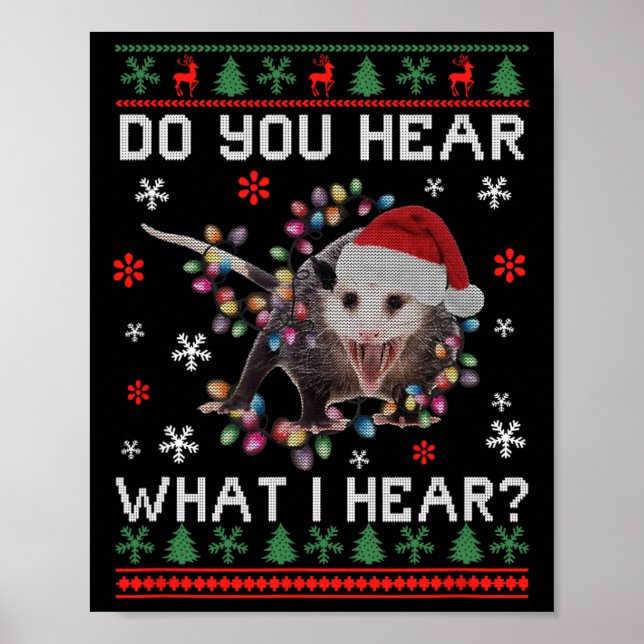 Poster Ogambm Christmas Você Ouve O Que Eu Ouço Xmas Opo (Frente)