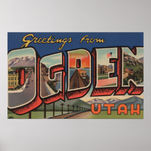 Poster Ogden, Utá (estrada de ferro) - grandes cenas da