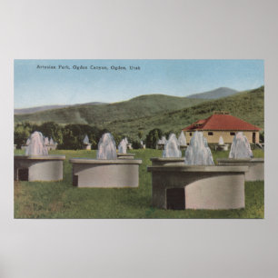 Poster Ogden, UtahView de ParkOgden artesiano, Utá