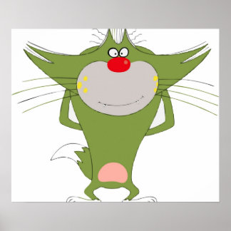 Poster Oggy vetor de jack e as baratas