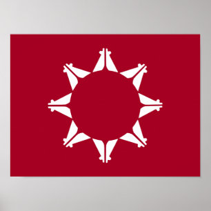 Poster Oglala Lakota Sioux Flag