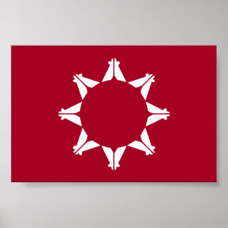 Poster Oglala Lakota Sioux Flag