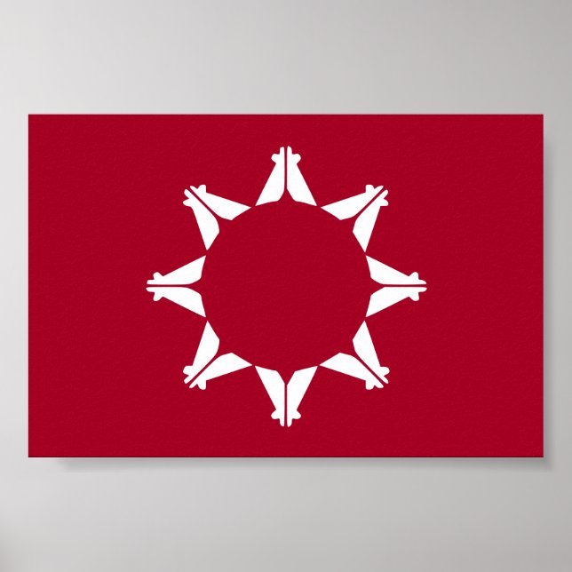 Poster Oglala Lakota Sioux Flag (Frente)