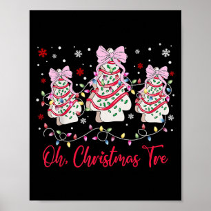 Poster Oh Árvore de Natal Faz Debbie Becky Jen Snack Cak