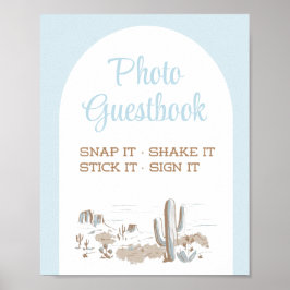 Poster Oh Baby Cowboy Baby Shower Photo Guestbook Sign