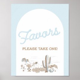 Poster Oh Baby Cowboy Shower Favor