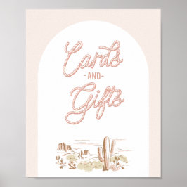 Poster Oh Baby Cowgirl Shower Cards & Gifts