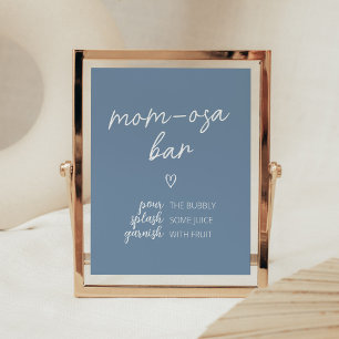 Poster Oh Boy Boho Chá de fraldas Minimalista Mãe Bar Osa