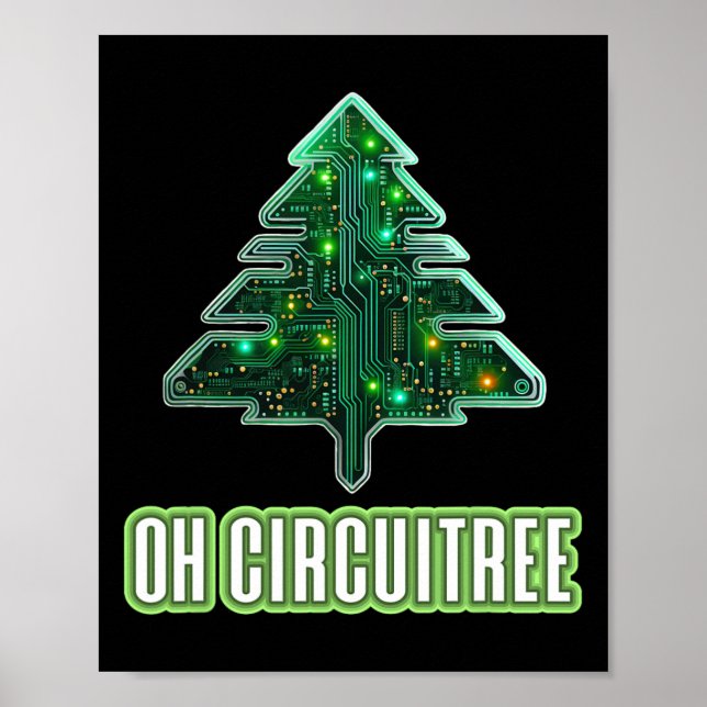 Poster Oh Circuito Eletrônicos de Natal Circuito Conselho (Frente)