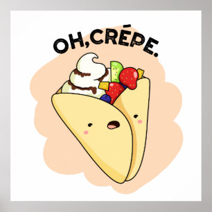 Poster Oh Crepe Comida