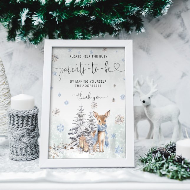 Poster Oh Deer Ajude os Pais Ocupados a Envelope (Criador carregado)