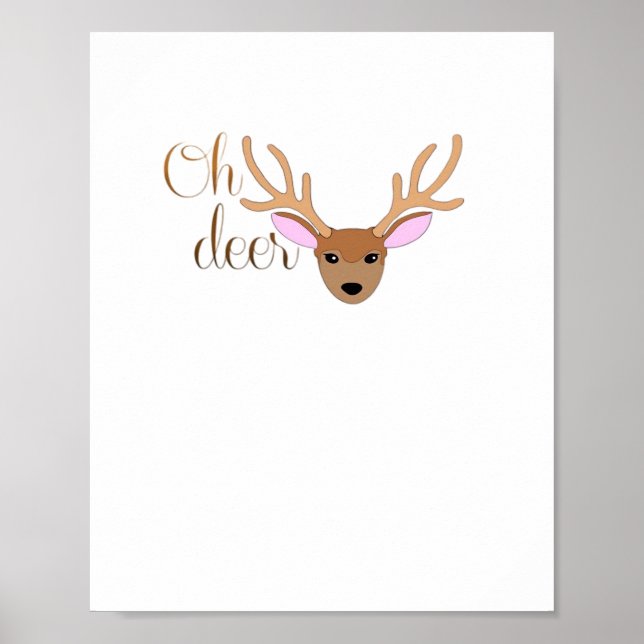 Poster Oh Deer Artistic Style  (Frente)