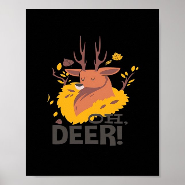 Poster Oh Deer Creative Design  (Frente)
