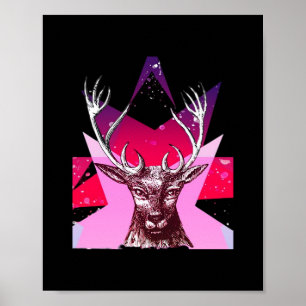 Poster Oh Deer Desenho Criativo Caprichoso 
