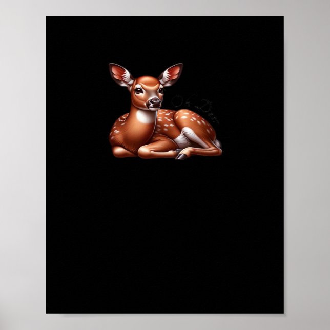 Poster Oh Deer Estética Moderna Tendência  (Frente)