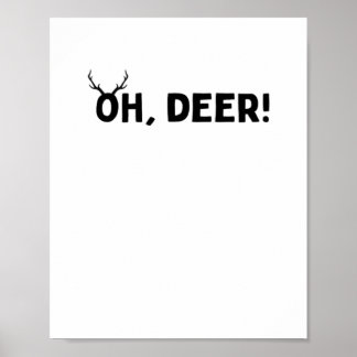 Poster Oh Deer Estética Simples