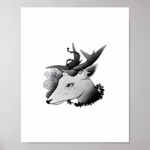Poster Oh Deer Estilo Clássico