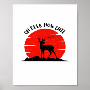 Poster Oh Deer Estilo Fofo