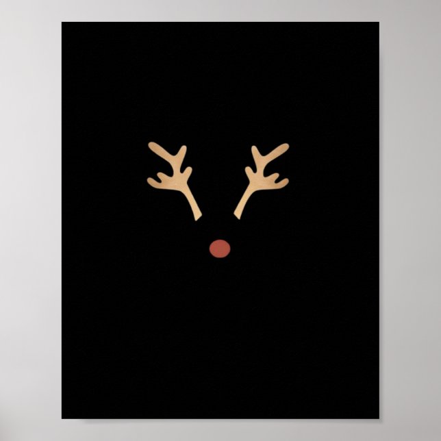 Poster Oh Deer Expressão Artística Divertida  (Frente)