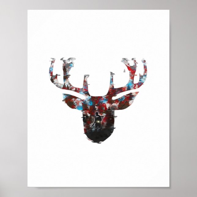 Poster Oh Deer Minimal Style  (Frente)