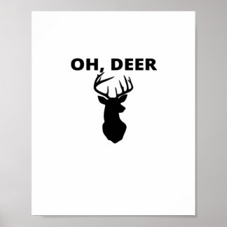 Poster Oh Deer Oh Dear Estilo de Arte Caprichoso