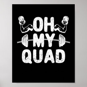 Poster Oh Meu Quad Engraçado Exercício De Esquadrão De