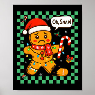 Poster Oh, Pão de Gingerência Homem Natal Crianças Adulta