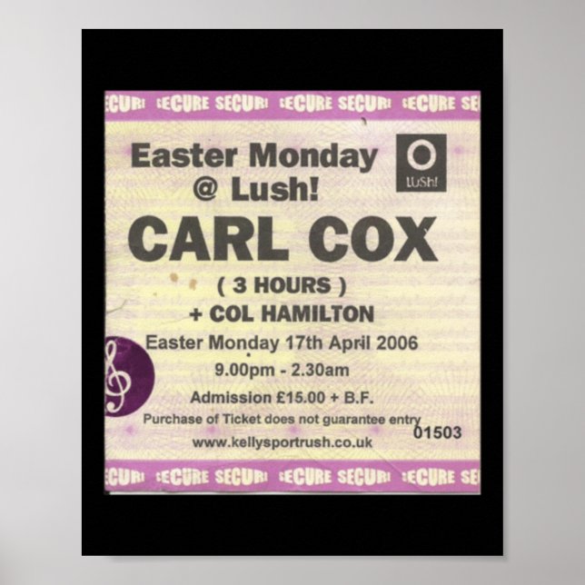 Poster Oh Sim Sim Sim Portrush Ticket Sticker (Frente)