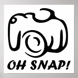 Póster Oh Snap Cartaz Divertido
