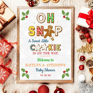 Poster Oh, Snap! Chá de fraldas de Cookie Gingercake bem-