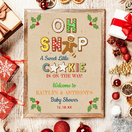 Poster Oh, Snap! Chá de fraldas de Cookie Gingercake bem-